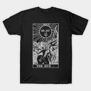 Sun Tarot in white T-Shirt